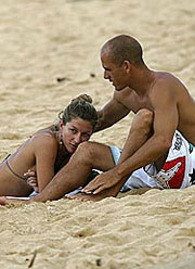 Gisele Bundchen with Kelly Slater | Press