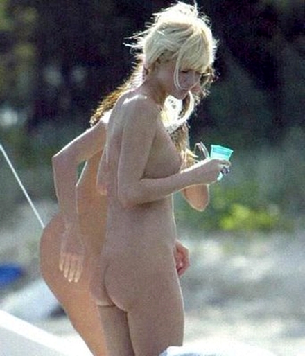 Paris Hilton - nude on the beach ... as never seen before