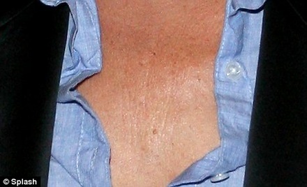 Kate Moss and her weathered-looking chest 