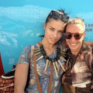 Adriana Lima travels to Haiti with Donna Karan