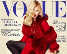 Elsa Sylvan covers Vogue Turkey January 2012 issue