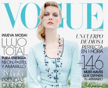 Angela Lindvall covers Vogue Latin America