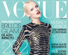 Ginta Lapina covers Vogue Mexico