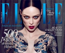 Coco Rocha reacts badly to her Elle Brazil cover photo