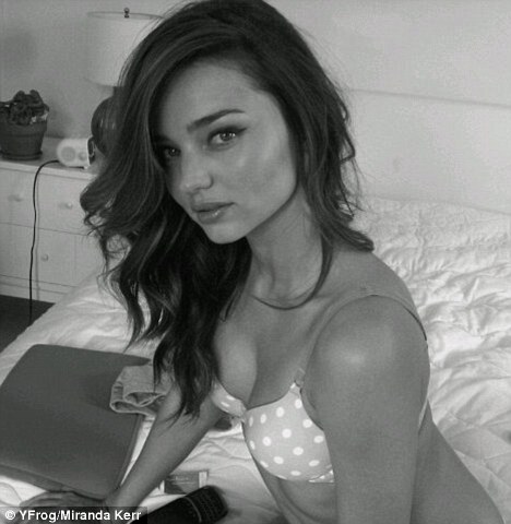 Miranda Kerr shows her perfection in a pretty behind the scenes shot