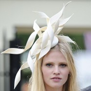 Lara Stone and David Walliams make a show at Royal Ascot