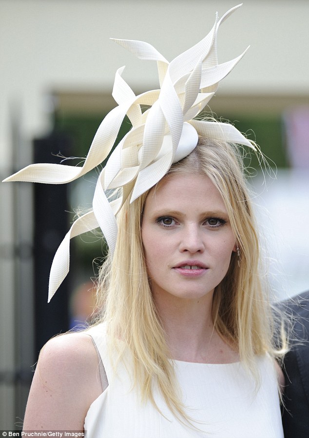 Lara Stone and David Walliams make a show at Royal Ascot