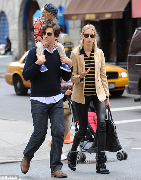 Karolina Kurkova swaps runway for a day out with son Tobin