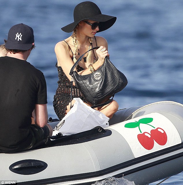 It’s party time for Paris Hilton on board luxury yacht in Ibiza
