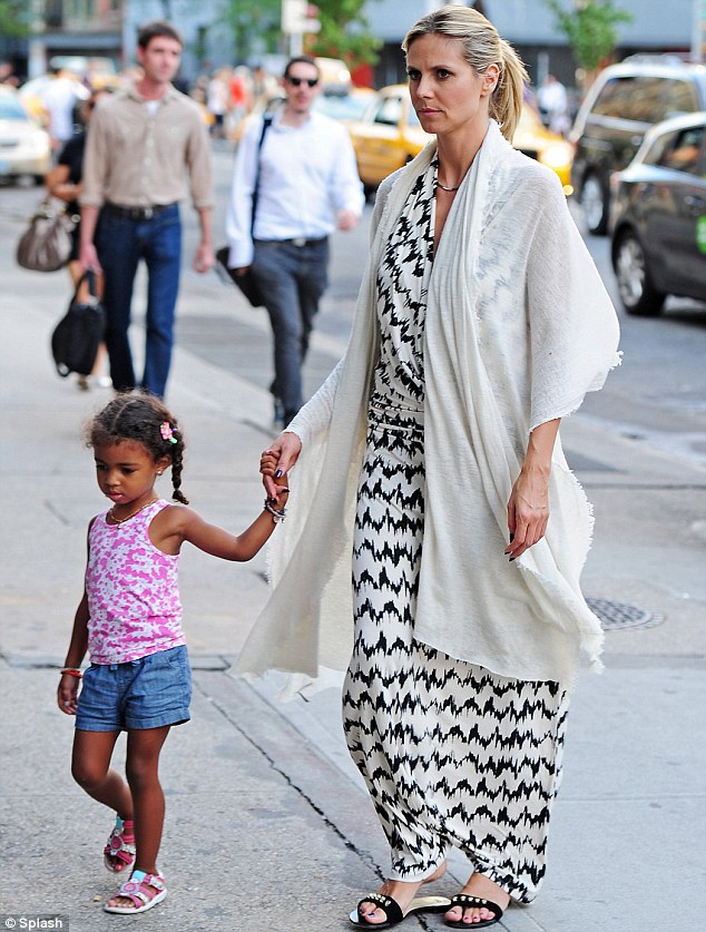 Heidi Klum decides to cover up in summer