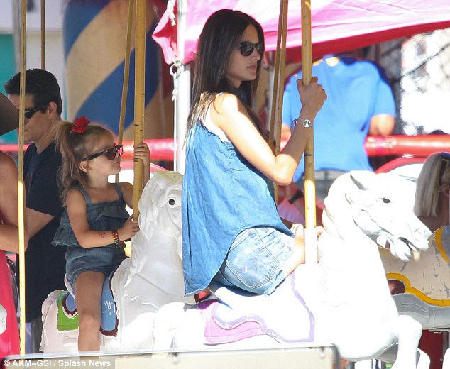 Alessandra Ambrosio and daughter Anja colour-coordinate perfectly