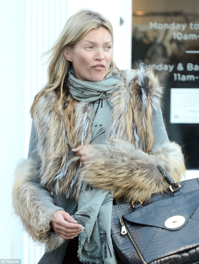 Kate Moss defies her age by going make-up free and still looks good
