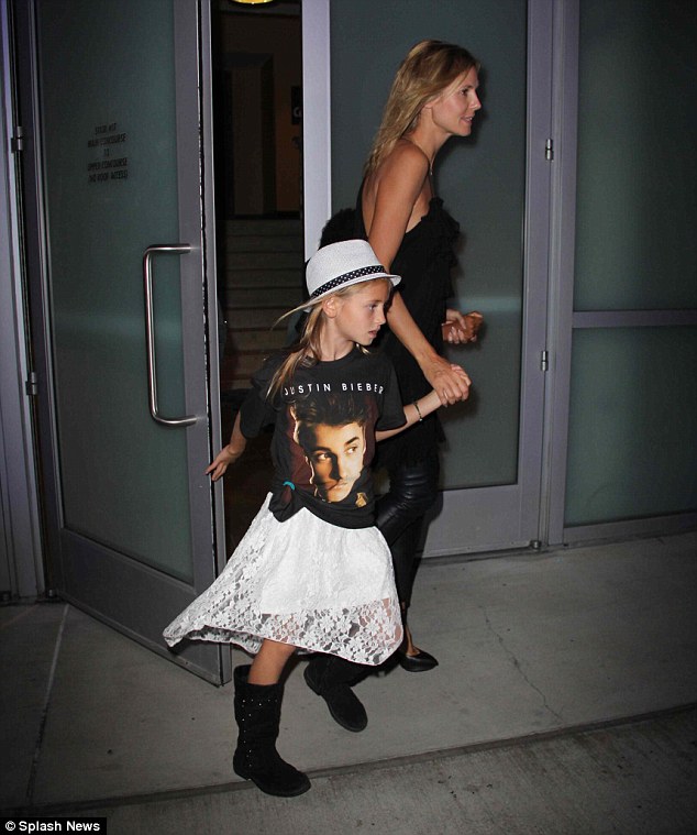 Heidi Klum treated her children to a Justin Bieber concert