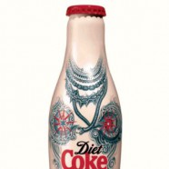 Daisy Lowe sheds her clothes to display Diet Coke’s tattoo bottle design
