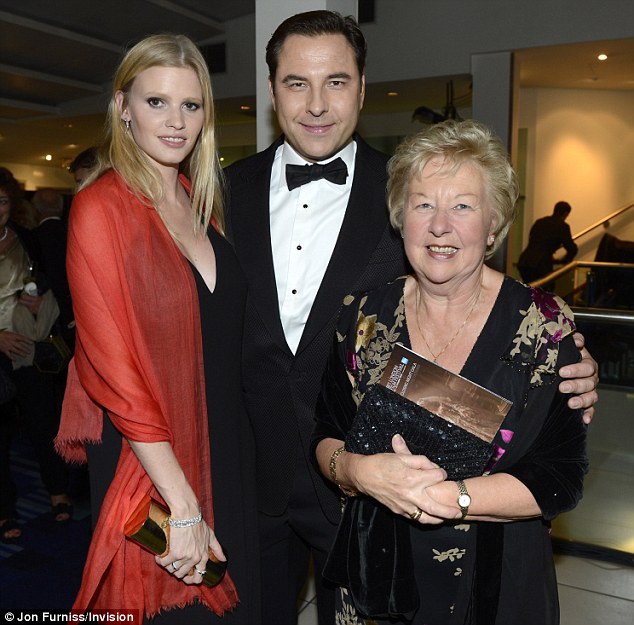 David Walliams steps out with wife Lara Stone and mum Kathleen for Great Expectations premiere