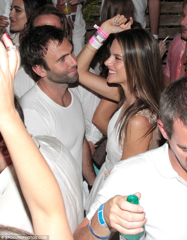Alessandra Ambrosio rings in the New Year in white