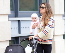 It was show and tell time for Lily Aldridge