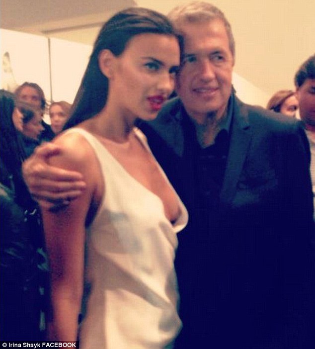 Irina “Shayks” it in bra-less look