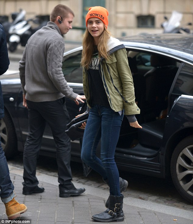 Cara Delevingne keeps a low-profile