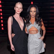 Anne V And Selita Ebanks Teaming Up For Fun At Sally Lapointe NYFW!