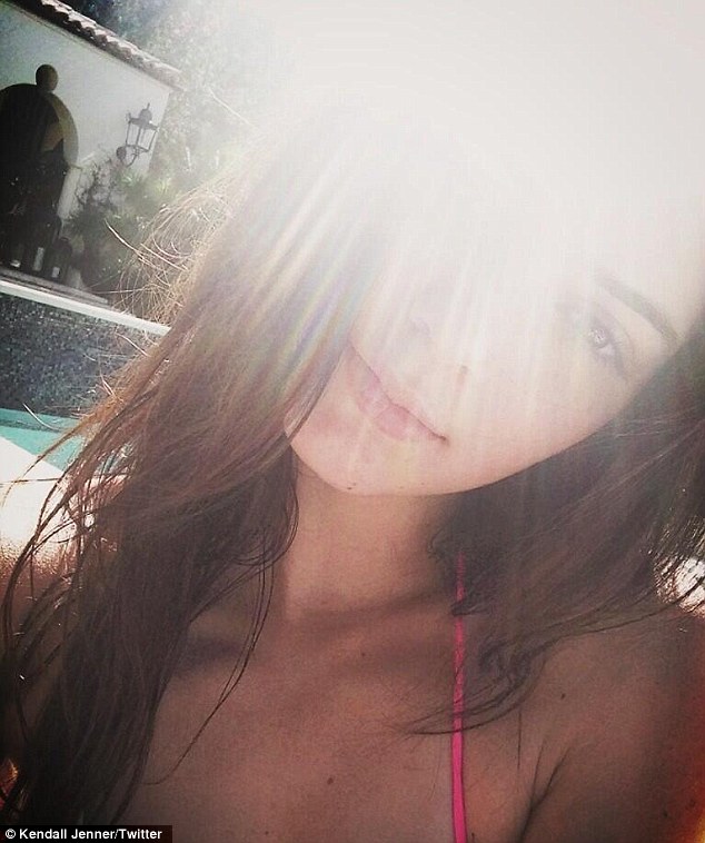 Kendall Jenkins chills-out poolside