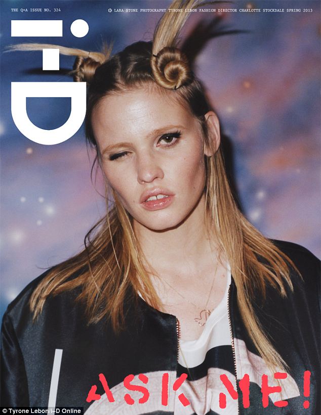 Lara Stone does an interesting but quirky shoot