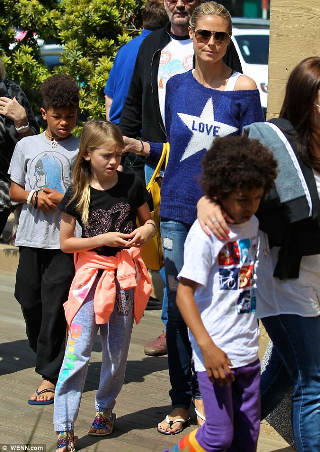 Heidi Klum’s a busy mum on-the-go