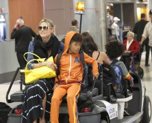 It�s back on safe ground for Heidi Klum and family