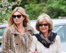 Kate Moss spends time with the in-laws
