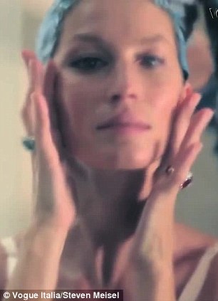 Gisele Bundchen indulges in the latest beauty treatments for the Vogue Italia shoot