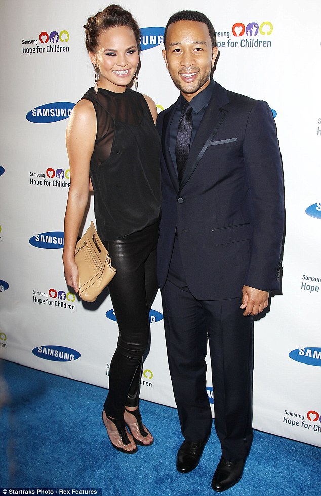 Karolina Kurkova and Chrissy Teigen choose all-black outfits to support Hope for Children Gala