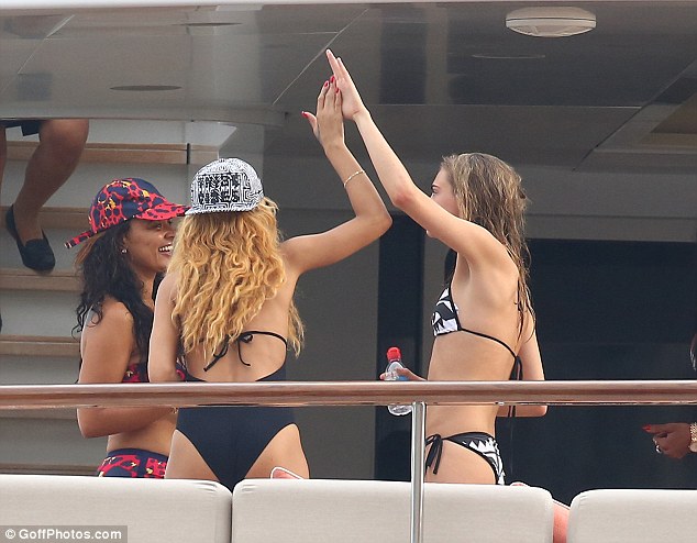 Cara Delevinge goes all out for a dream holiday with BFF Rihanna