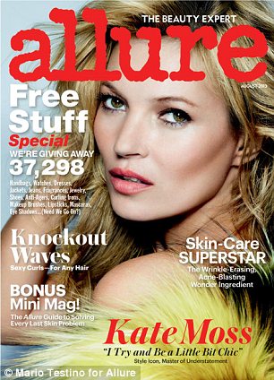 Kate Moss is fiery on Allure magazine photoshoot!