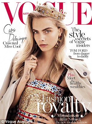 Cara Delevingne is crowned “Miss Cool” in October issue of Vogue Australia