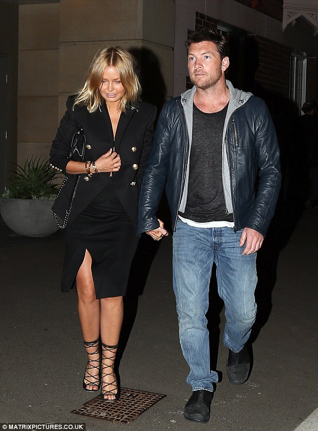 Lara Bingle and Sam Worthington take time-out for each other
