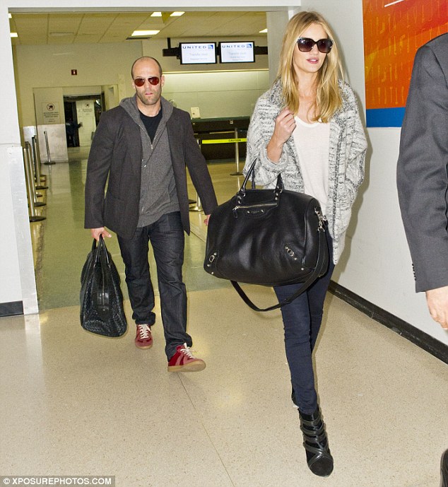 Rosie Huntington-Whiteley and Jason Statham continue to show an united front!