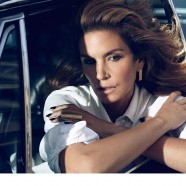 Cindy Crawford Is Sexy & Glamorous In Violet Grey Beauty Editorial