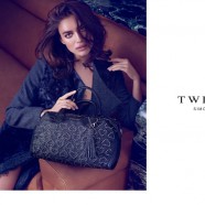 Irina Shayk is magnificent in twin set handbags fall 2014 ads