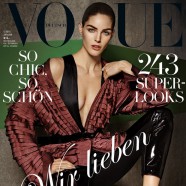 Karmen Pedaru, Andreea Diaconu And Hilary Rhoda Cover January 2015 Issue Of Vogue Germany