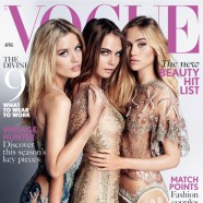 Suki, Cara And Georgia Go Topless For Vogue April Cover