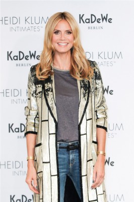 Heidi Klum At KaDeWe