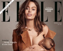 Nicole Trunfio Breastfeeds Her Baby Boy on Elle Australia Cover