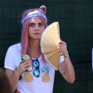 Cara Delevingne Debuts Candy-Colored Hair