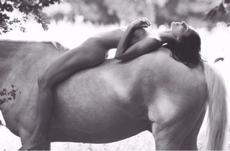 Kendall Jenner Riding Horse