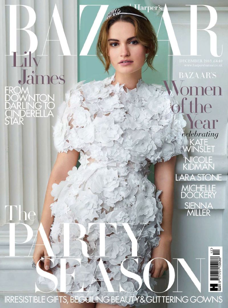 Lily-James-Harpers-Bazaar-UK-Magazine-December-2015