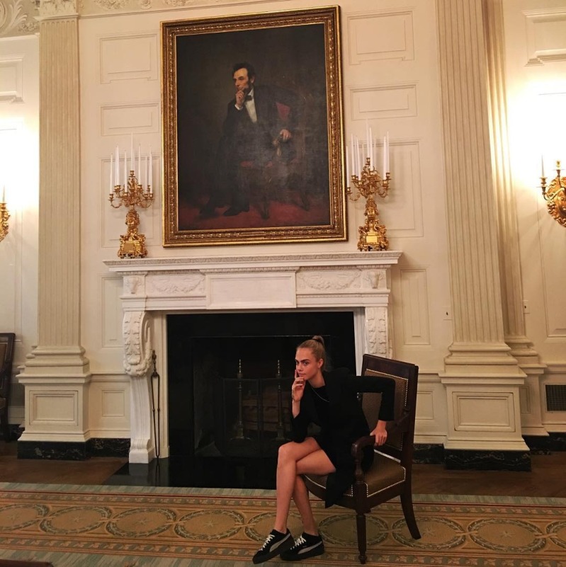 Cara Delevingne White House 2
