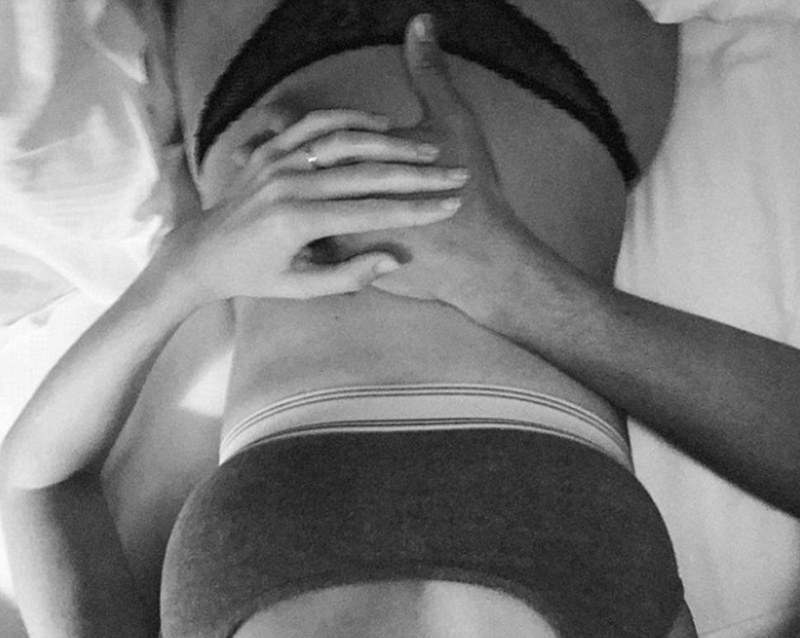 Candice Swanepoel Shares Her First Baby-bump Photo