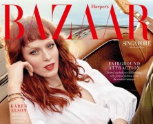 Karen Elson takes a trip to downtown LA in Harpers bazaar’s march issue