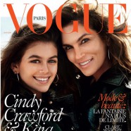 Cindy Crawford and Kaia Gerber front Vogue Paris April 2016 Issue