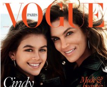 Cindy Crawford and Kaia Gerber front Vogue Paris April 2016 Issue